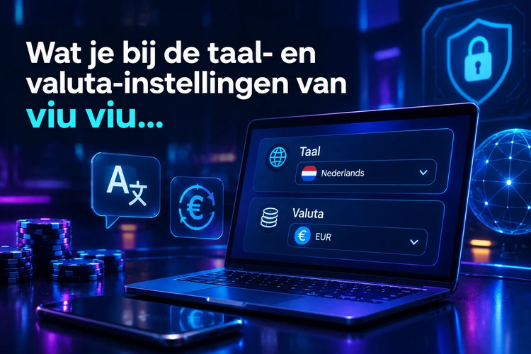 Wat je bij de taal- en valuta-instellingen van viu viu casino online controleert