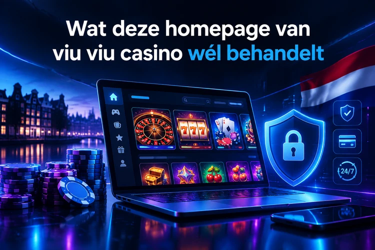 Wat deze homepage van viu viu casino wél behandelt